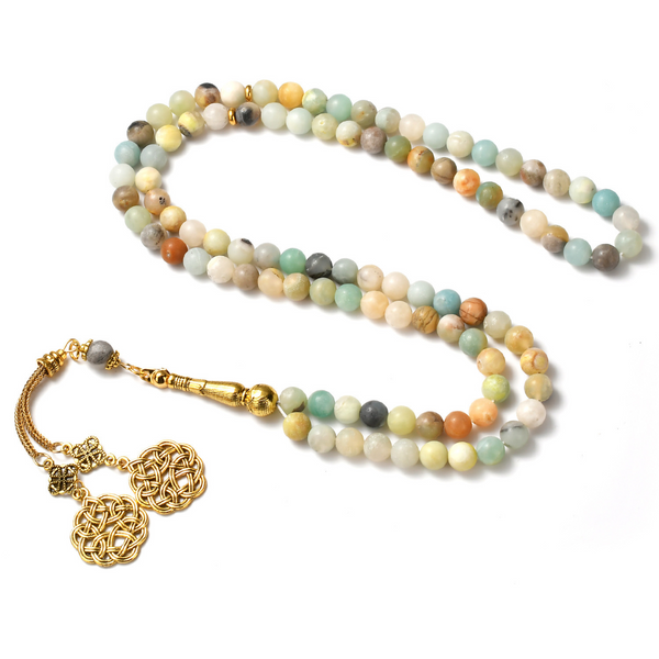 アクセサリー tasiabu391 Tasbih Amazonite - 99 Beads (8mm) – azanclk
