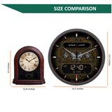 Alfajr Ana-Digital Large Round Automatic Azan Prayer Qibla Muslim Wall Clock CR-23 (Makkah)