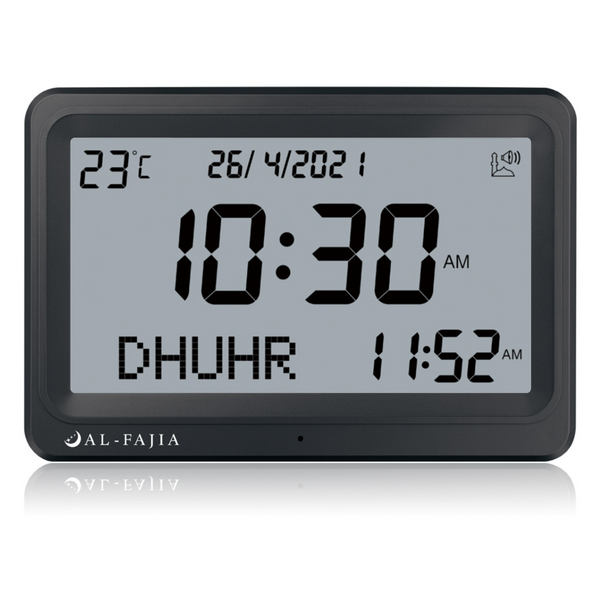 AL-FAJIA Automatic Worldwide Digital 8 Azan Sounds Wall and Desk