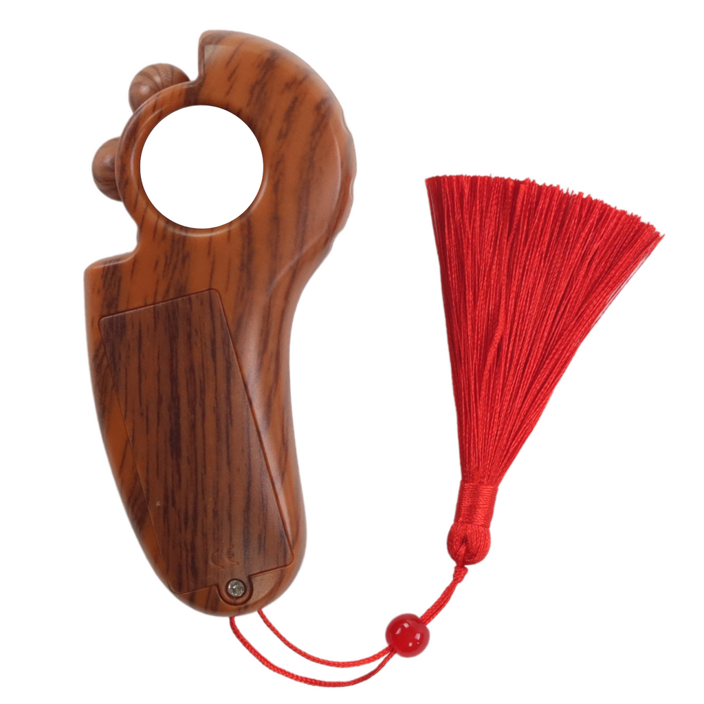 AL-FAJIA Digital Portable Tasbih Counter Azan Clock Reminder Islamic Auto Prayer Time (Light Brown)