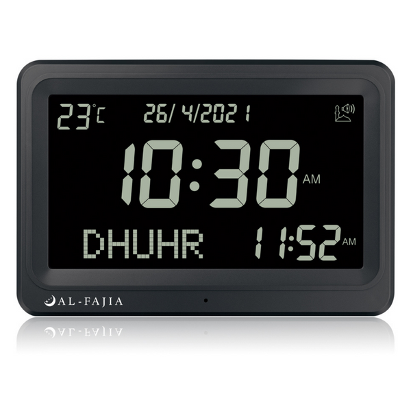 AL-FAJIA Automatic Worldwide Digital 8 Azan Sounds Wall and Desk