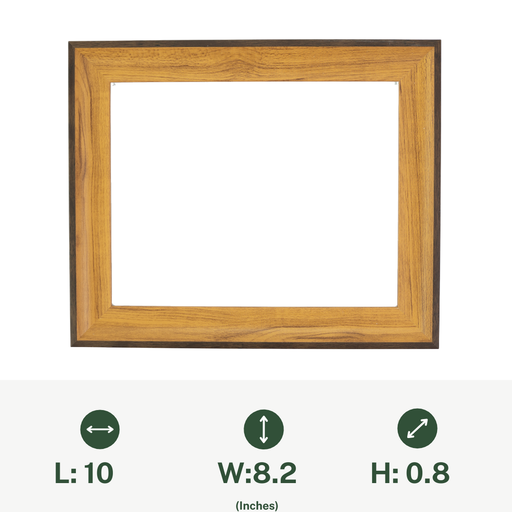 PS Wood Frame for Alfajr CF-19 Azan Wall Clocks - Light Brown