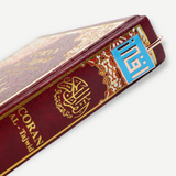 AzanClk Islamic Metal Iqra Kufic Bookmark | Arabic Calligraphy | Ramadan/Eid/Nikkah Gifts (Blue) - 2 Pack