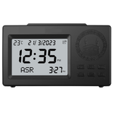 AzanClk Automatic Worldwide Digital Multi Azan Sounds Desk Clock Az-106 - Black