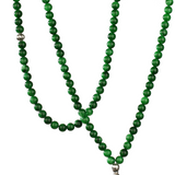 Tasbih Dried Green Chalcedony - 99 Beads (8mm)