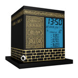 Mirac Kaaba Design Azan Table Clock with New Kaaba Design Holy Quran Set