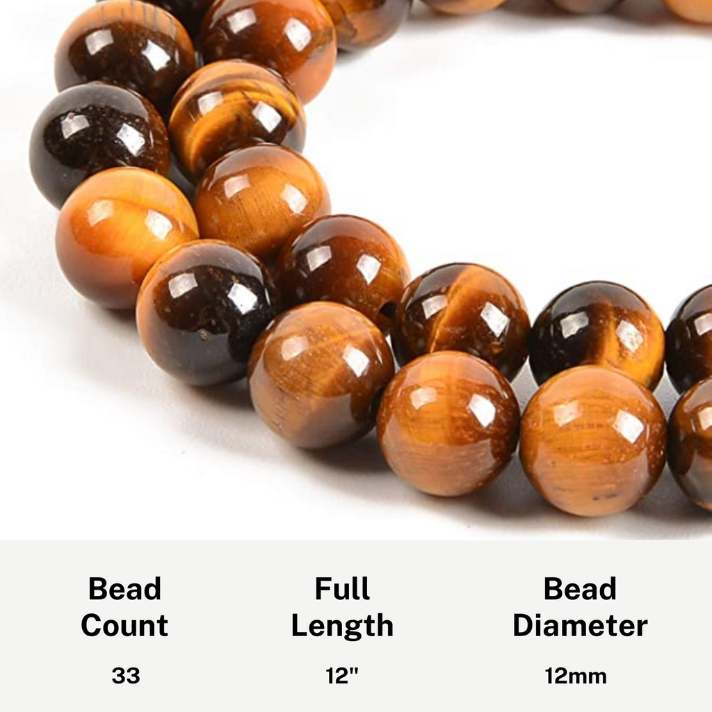 Tasbih Tiger Eye - 33 Beads (12mm) – azanclk