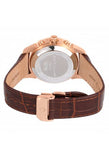 Alfajr WA-10B Deluxe Brown Leather Watch With Stainless Steel Feature