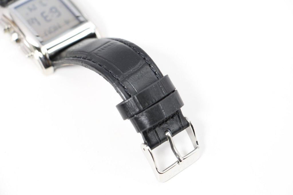 Alfajr WS-06L Genuine Leather Watch With Silver Buckle